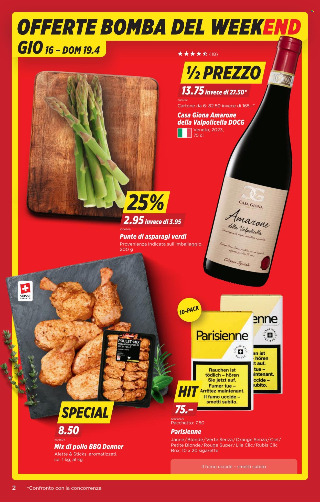 Volantino Denner - 16.4.2026 - 22.4.2026. Pagina 2. Pagina 2