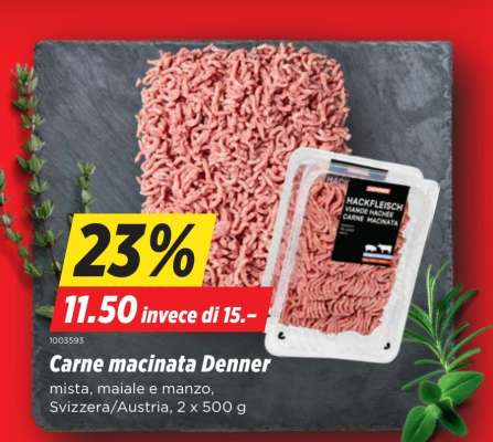 Carne macinata Denner