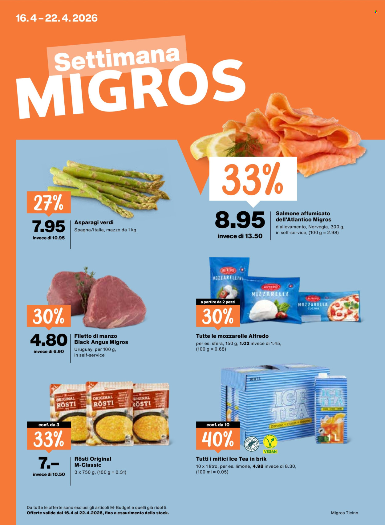 Volantino Migros - 16.4.2026 - 22.4.2026. Pagina 1. Pagina 1