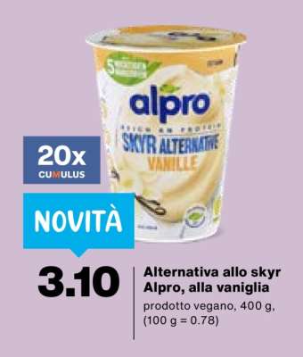Alternativa allo skyr Alpro, alla vaniglia