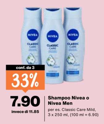 Shampoo Nivea o Nivea Men