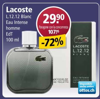 Lacoste L.12.12 Blanc Eau Intense homme EdT 100 ml