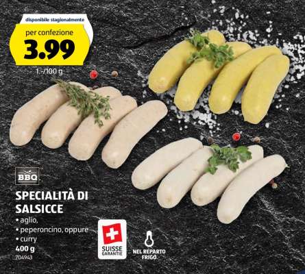 SPECIALITÀ DI SALSICCE