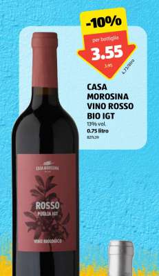 CASA MOROSINA VINO ROSSO BIO IGT