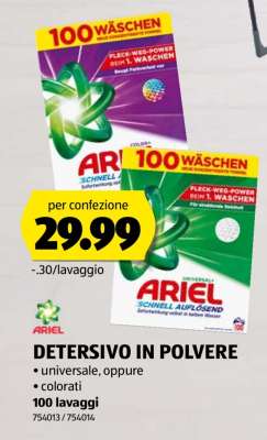 DETERSIVO IN POLVERE