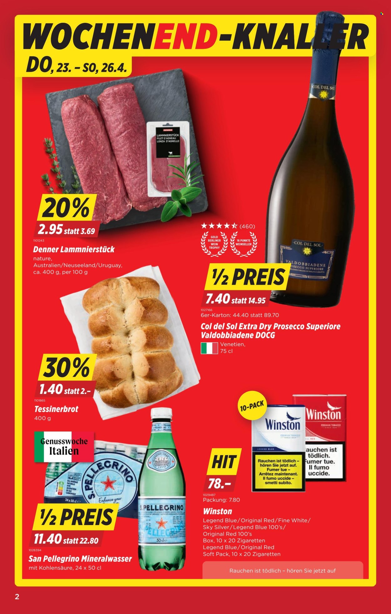 Volantino Denner - 23.4.2026 - 29.4.2026. Pagina 2. Pagina 2