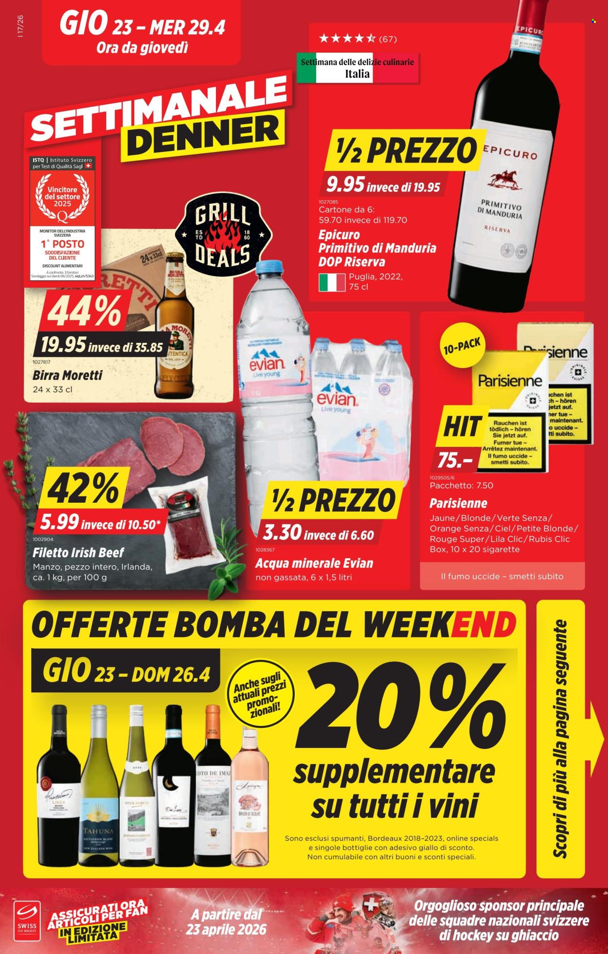 Volantino Denner - 23.4.2026 - 29.4.2026. Pagina 1. Pagina 1