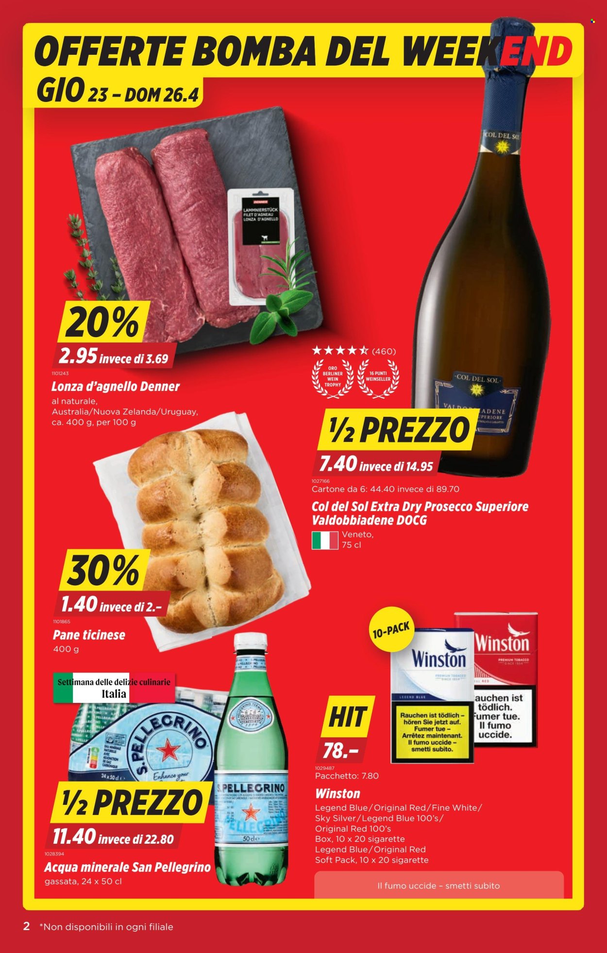 Volantino Denner - 23.4.2026 - 29.4.2026. Pagina 2. Pagina 2