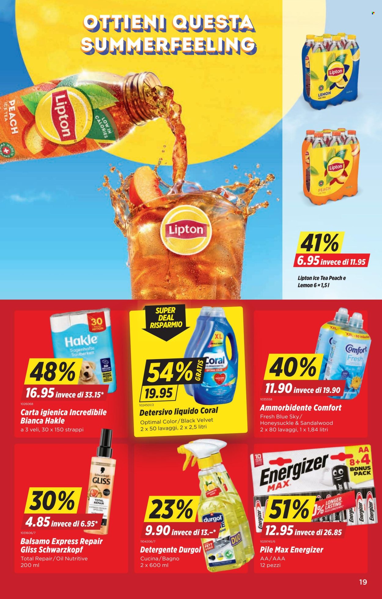 Volantino Denner - 23.4.2026 - 29.4.2026. Pagina 19. Pagina 19