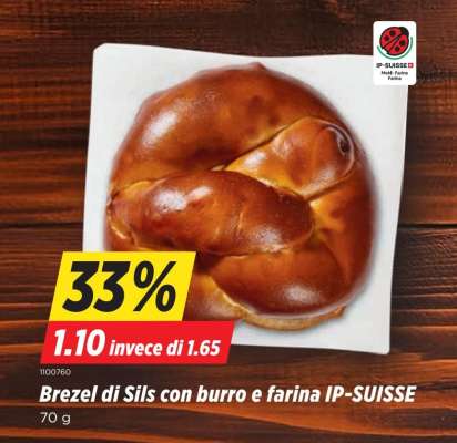 Brezel di Sils con burro e farina IP-SUISSE
