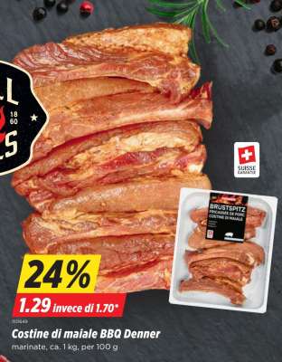 Costine di maiale BBQ Denner