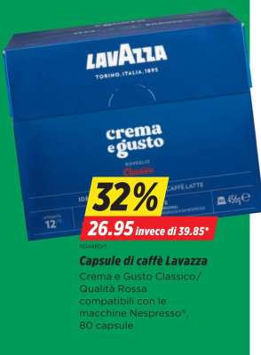 Capsule di caffè Lavazza