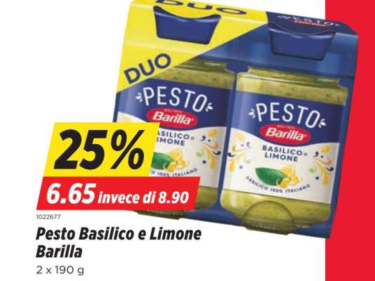 Pesto Basilico e Limone Barilla