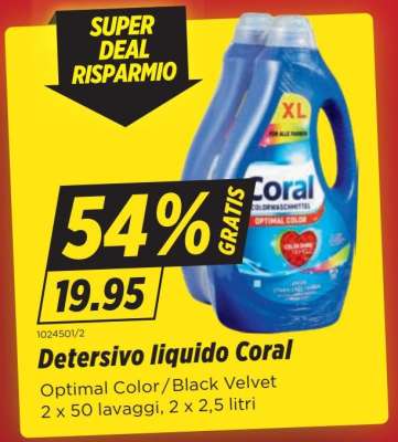Detersivo liquido Coral