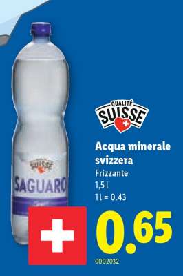 Acqua minerale svizzera