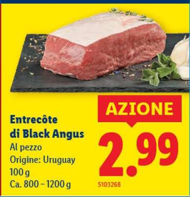 Entrecôte di Black Angus