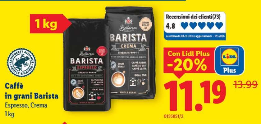 Caffè in grani Barista