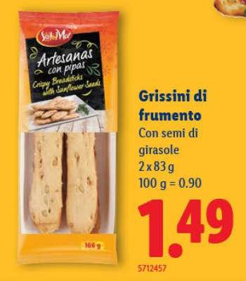 Grissini di frumento