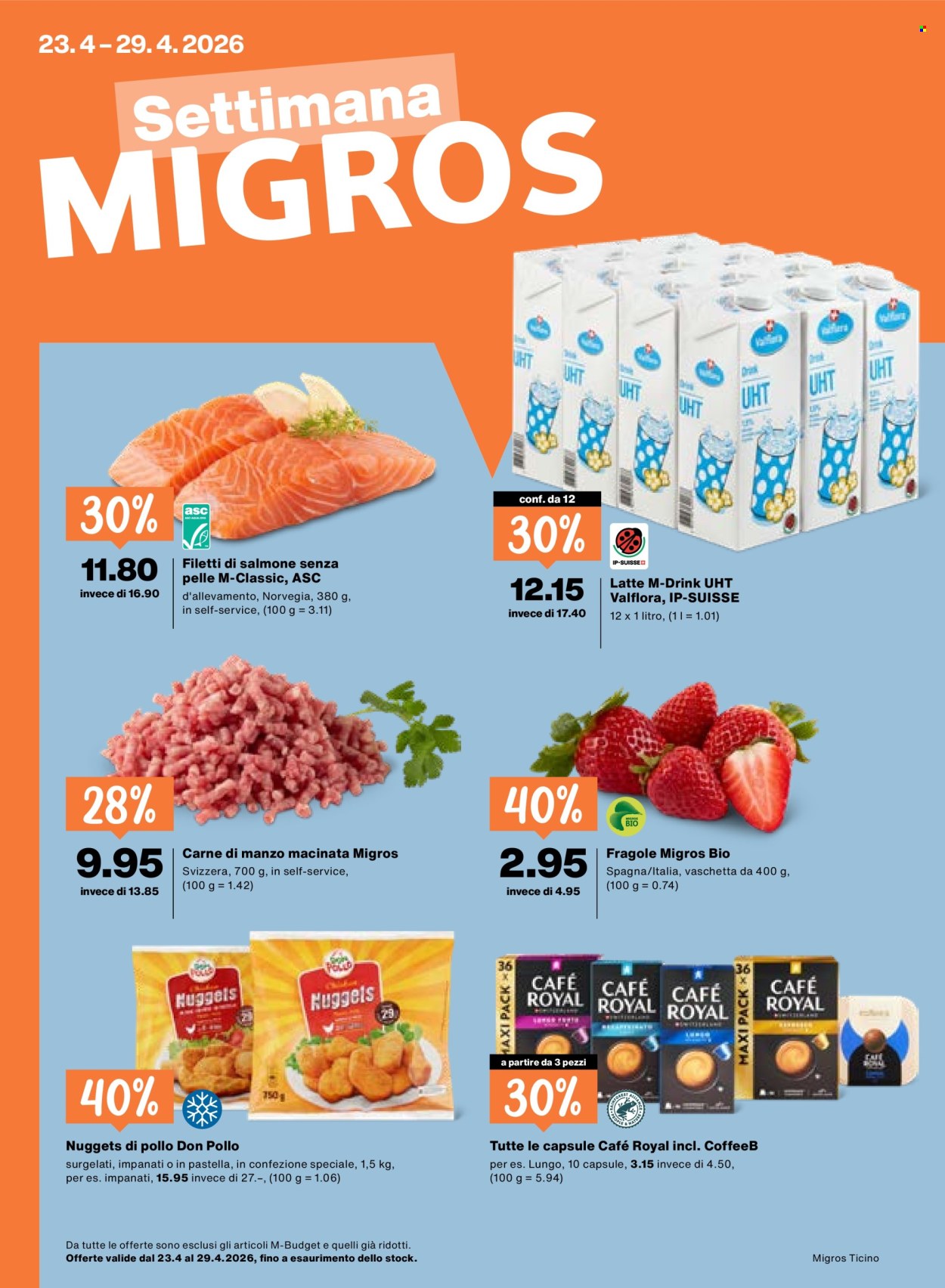Volantino Migros - 23.4.2026 - 29.4.2026. Pagina 1. Pagina 1