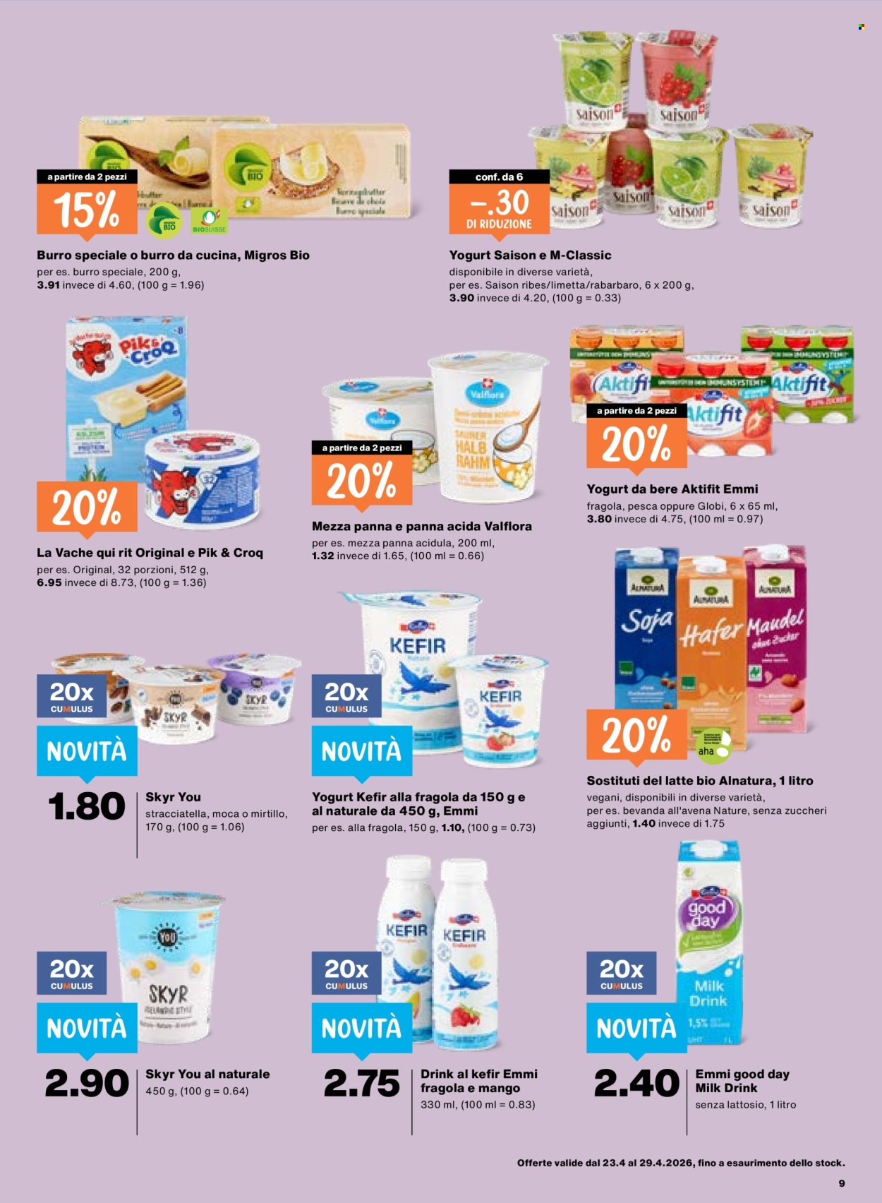 Volantino Migros - 23.4.2026 - 29.4.2026. Pagina 9. Pagina 9