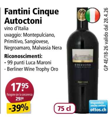Fantini Cinque Autoctoni