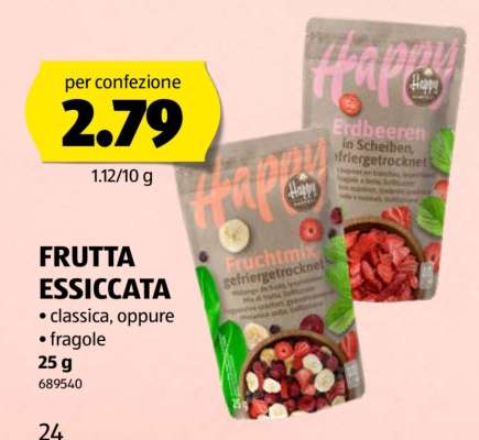 FRUTTA ESSICCATA