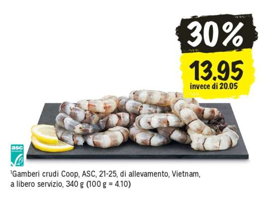 Gamberi crudi Coop
