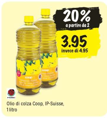 Olio di colza Coop, IP-Suisse, 1 litro