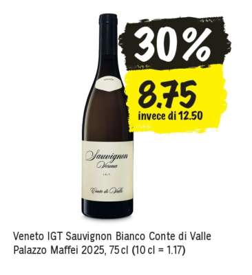 Veneto IGT Sauvignon Bianco Conte di Valle Palazzo Maffei 2025