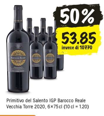 Primitivo del Salento IGP Barocco Reale Vecchia Torre 2020