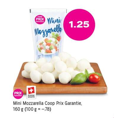 Mini Mozzarella Coop Prix Garantie