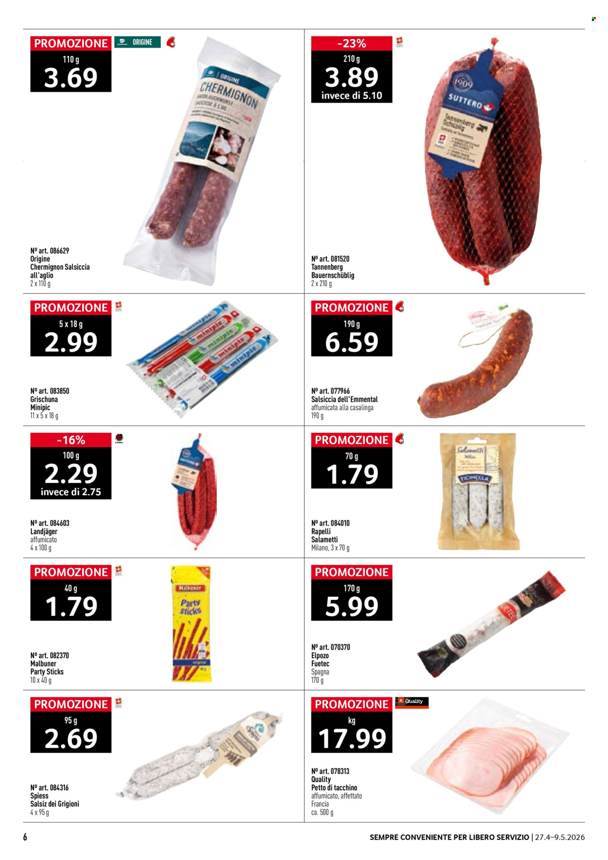 Volantino Prodega - 27.4.2026 - 9.5.2026. Pagina 6. Pagina 6