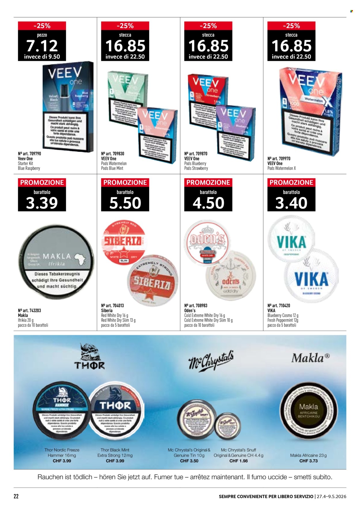Volantino Prodega - 27.4.2026 - 9.5.2026. Pagina 22. Pagina 22
