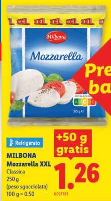MILBONA Mozzarella XXL