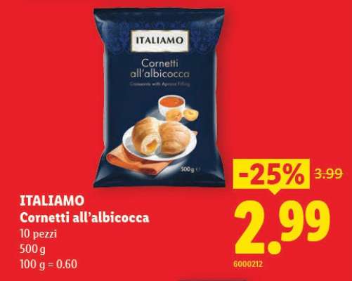 ITALIAMO Cornetti all'albicocca