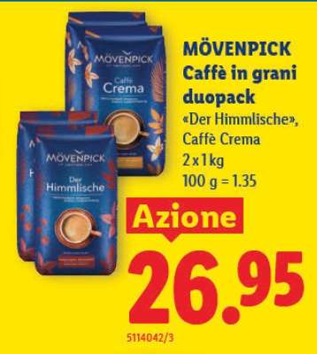 MÖVENPICK Caffè in grani duopack