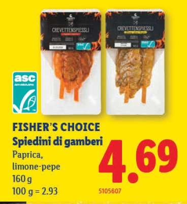 FISHER’S CHOICE Spiedini di gamberi