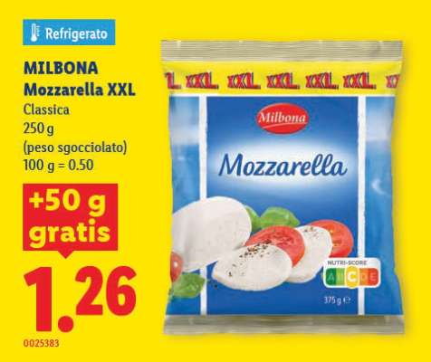 MILBONA Mozzarella XXL