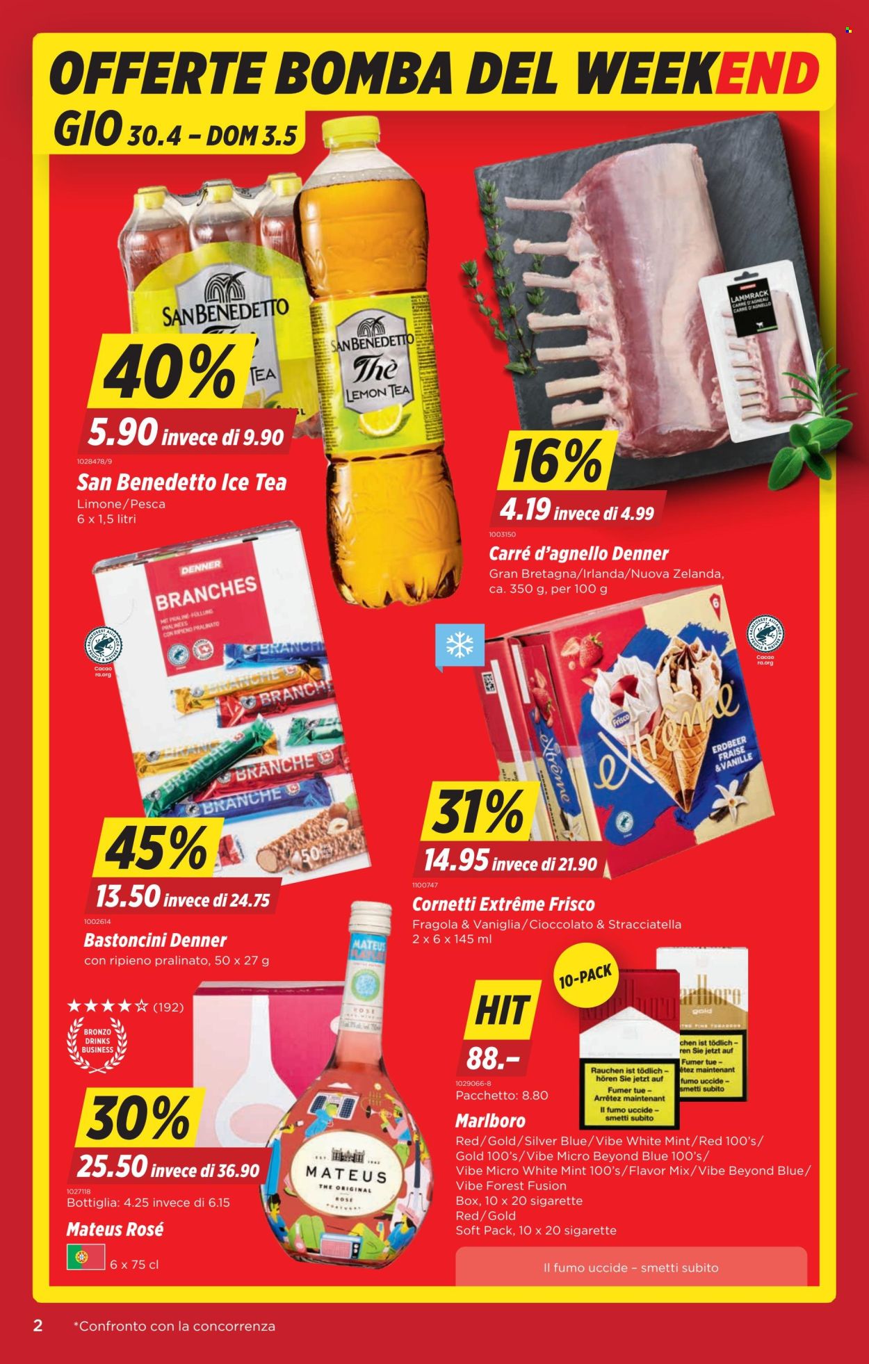 Volantino Denner - 30.4.2026 - 6.5.2026. Pagina 2. Pagina 2