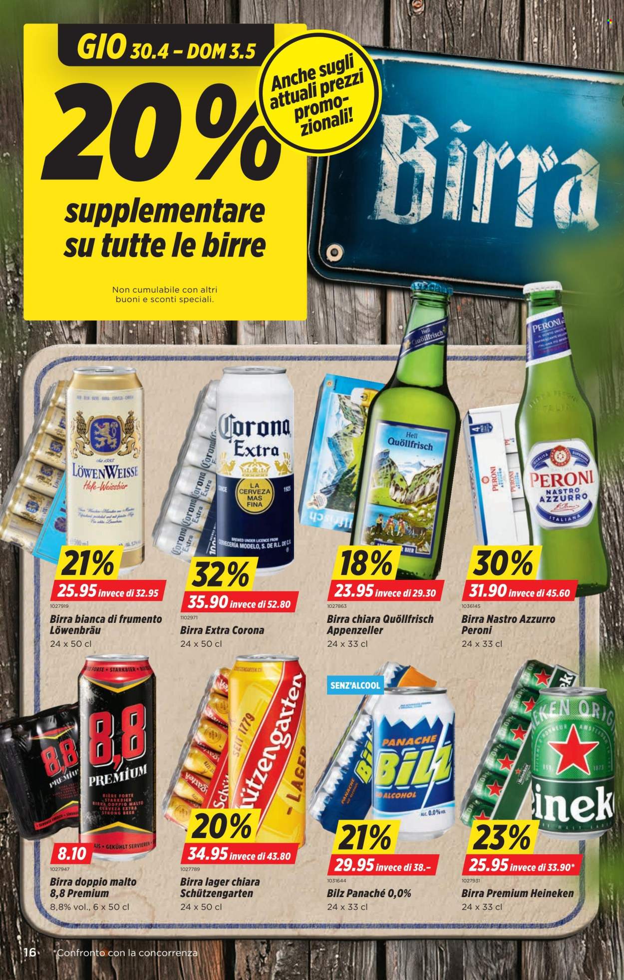 Volantino Denner - 30.4.2026 - 6.5.2026. Pagina 16. Pagina 16