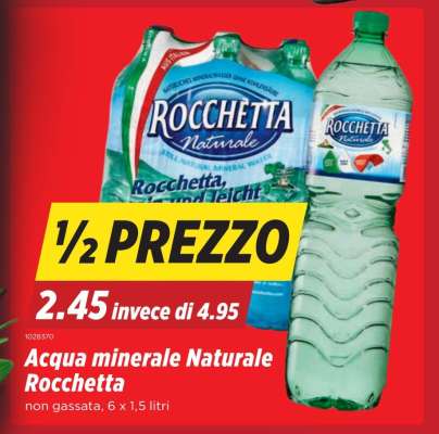 Acqua minerale Naturale Rocchetta