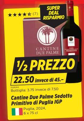 Cantine Due Palme Sedotto Primitivo di Puglia IGP