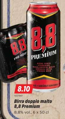Birra doppio malto 8,8 Premium