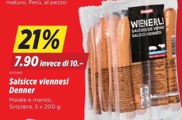 Salsicce viennesi Denner