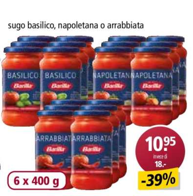 sugo basilico, napoletana o arrabbiata