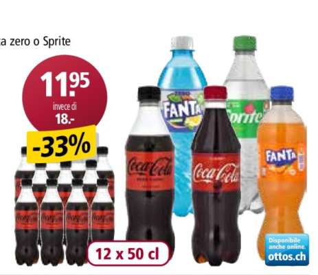 Coca-Cola, Fanta zero o Sprite