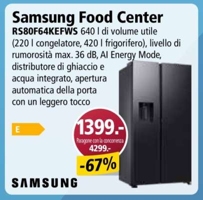 Samsung Food Center RS80F64KEFWS