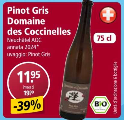 Pinot Gris Domaine des Coccinelles