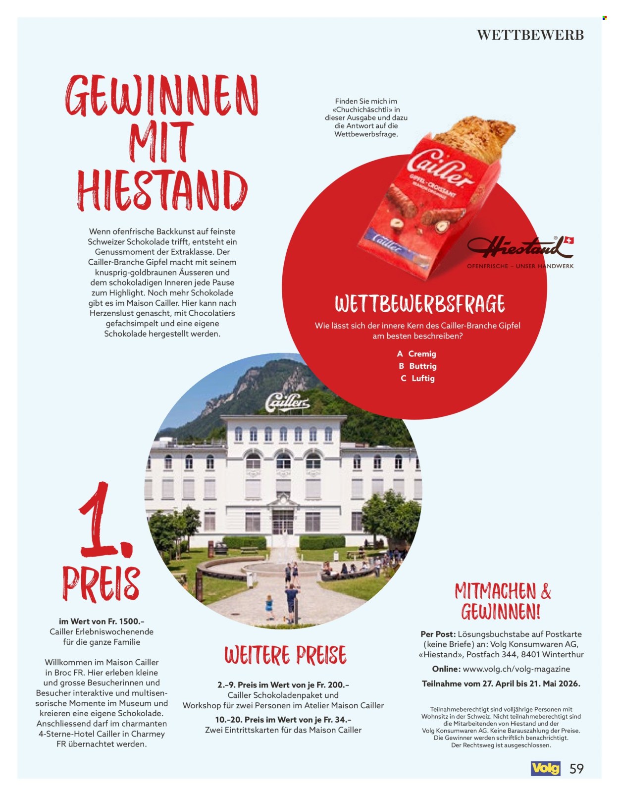 Volantino Volg - 1.5.2026 - 31.5.2026. Pagina 59. Pagina 59