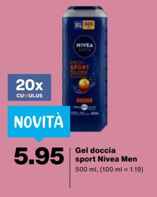 Gel doccia sport Nivea Men